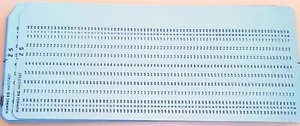 Lochkarten Nostalgie Datenspeicher 50er – 70er Jahre Hummel Z5 blau IBM EDV - Bild 1 von 1