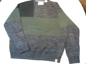 Weatherproof Vintage Men's Color Block Crew Neck Sweater - L - Mint Condition - Picture 1 of 3