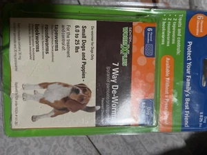 Sentry Worm X Plus medium to large  Dogs 6 Count 3932 - Picture 1 of 2