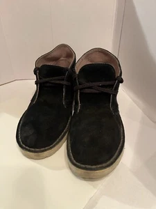 Womens Black Suede Clark Originals Casual Dress Boot Size 9m - Picture 1 of 6