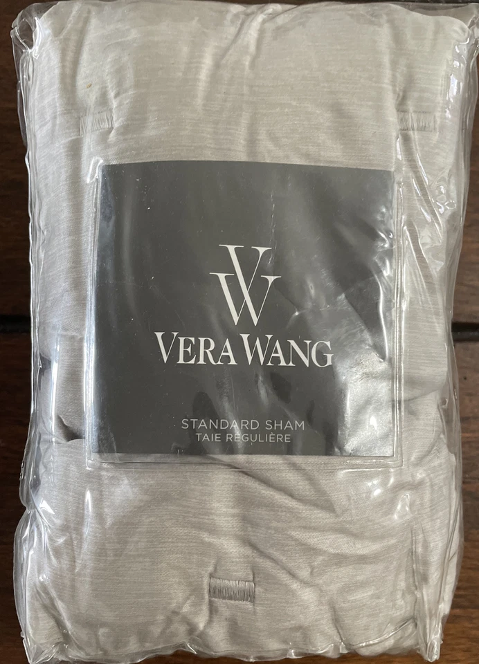 $150 Vera Wang блеск серый 1-PC стандартный стеганая Sham - Изображение 1 из 4