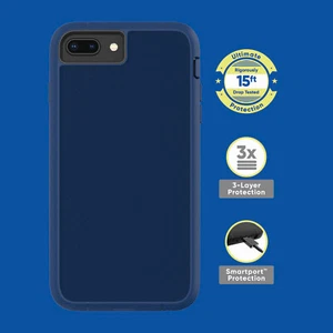 onn Rugged Case with Built-In Microbial Protection iPhone 6/6S Plus/7plus/8plus  - Picture 1 of 4