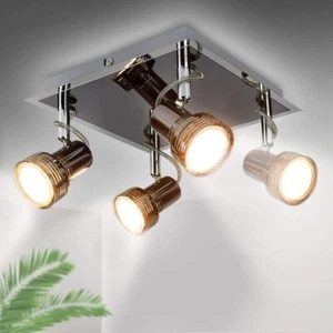 LED Track Lighting Modern Flush Mount Ceiling Light Wall Spotlight for Bedroom - Picture 1 of 16