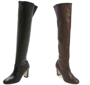 MAIYET Women's Vivien Stretch Over the Knee Leather Boots $1,295 NEW