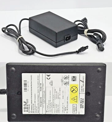 Genuine IBM 42H1176 Model 115, AC/DC Adapter Power Supply 24V 2A 48W 3Pin Tip - Image 1 of 4