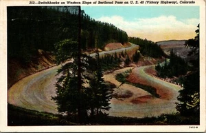 Postal Switchbacks Western Slope Berthoud Pass US 40 Victory Hwy Colorado - Imagen 1 de 2