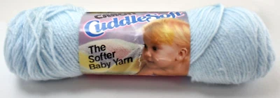 Caron Cuddle Soft 3 Ply Vintage Baby Yarn - 1 Skein Color Baby Blue #2714 - Image 1 of 3