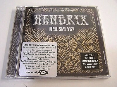 JIMI HENDRIX EXPERIENCE Speaks SPOKEN WORD Rare Unreleased Interviews SEALED CD Foto 1 de 4