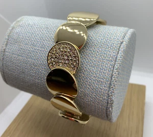 NWT Trina Turk Pave disk circle stretch bracelet JT13 - Picture 1 of 5