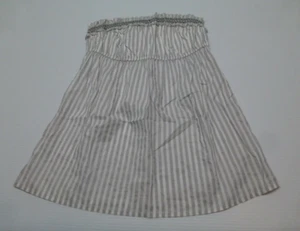 Arizona Junior Womens Size Large Grey Striped Strapless Shirt New - Picture 1 of 3