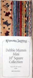 30 10 INCH SQUARES -DEBBIE MUMM FROM KEEPSAKE QUILTING - 100% COTTON FABRIC - Picture 1 of 2