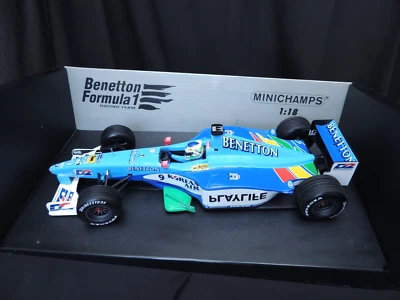 MINI CHAMPS 1:18 BENETTON G. FISICHELLA 1999 FORMULA 1  PLAYLIFE B199 RACING CAR - Image 1 of 4