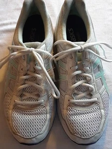 Asics GEL-Contend 4 Womens Size 10 Gray Teal Running Shoes T765N - Picture 1 of 11