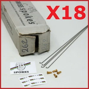 18x DE LOTE ANTIGUO DT SWISS RADIOS RITCHEY LOGIC 267 BICICLETA DE MONTAÑA ANTIGUA P21 P22 - Imagen 1 de 3