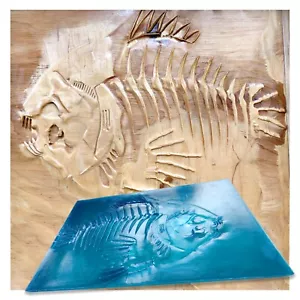 Polyurethane mat stamp PIRANHA | Concrete Cement Stamping Tool Pattern Imprint - Picture 1 of 12
