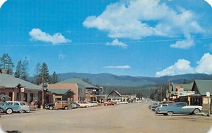 Main St. Historische Dorf Straßenszene Grand Lake, CO Vintage 1950er Postkarte - Bild 1 von 2