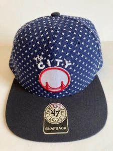 Cappellino Forty Seven Brand NBA The City SF Warriors Snapback blu navy bianco cucito - Foto 1 di 9
