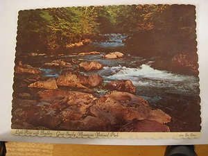 1972 Vintage Great Smoky Mountains National Park Little River Unused Post Card - Bild 1 von 2