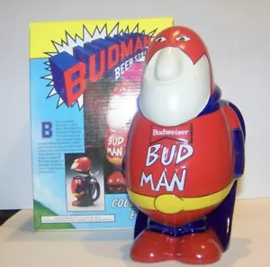 Vintage Budweiser Bud Man Beer Stein 1989 Ceramic Budman Collectors Edition NEW - Picture 1 of 12
