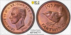 Great-Britain Farthing PCGS PR-66RB! - Picture 1 of 3