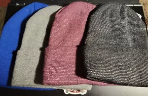 Adult Solid Lined Beanie New Select Color - Picture 1 of 3