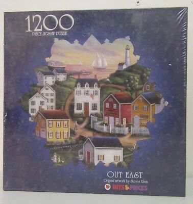 1999 Bits & Pieces "Out East" 1200 Piece Jigsaw Puzzle Steven Klein 33" Diameter - Image 1 of 2
