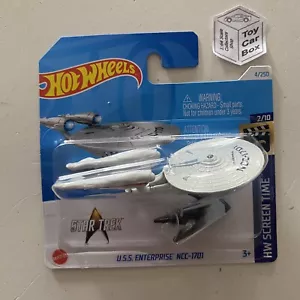 2024 HOT WHEELS #4 - Star Trek USS Enterprise (#2 Screen Time - Short Card) C50 - Picture 1 of 1