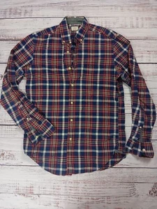 J.crew Shirt Men's Small (14-14 1/2) Plaid Multicolor 2-ply 100% Cotton - Picture 1 of 6