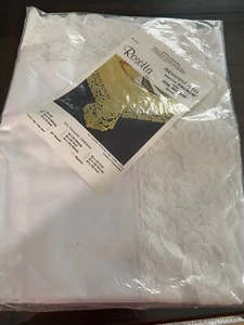 VNG Tischdecke Neu Weiß Spitze Oval 54X 70 Wunderschön! - Bild 1 von 4