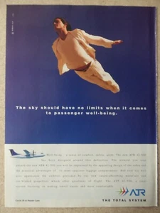 8/1995 PUB AEROSPATIALE AERITALIA ATR 42-500 REGIONALFLUGZEUG ORIGINAL ANZEIGE - Bild 1 von 1