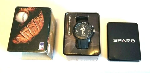 Sparo MLB Philadelphia Phillies Men's Ghost Watch - Black Model: WTGHO5901 Cover