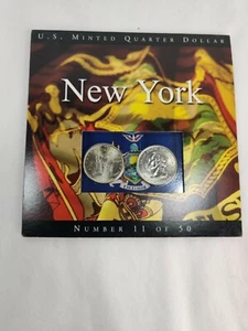 2001 New York State Quarters Coins of America U.S. Minted Quarter Dollar - Picture 1 of 5