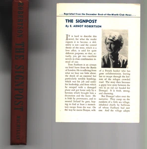 The Signpost by E. Arnot Robertson (1944 Hardcover) Macmillan - Imagen 1 de 3