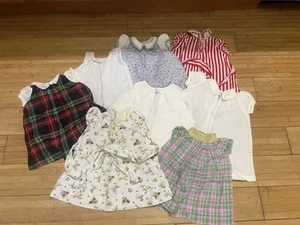 Lote de 8 vestidos vintage de ropa para bebés y niñas pequeñas como se encuentran - Imagen 1 de 9