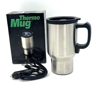 12V Car Thermos Cup Electric Kettle Thermal Heat Mug Plug Bottle Adapter 14 ozl - Picture 1 of 17