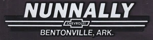 Emblema adesivo concessionario auto Nunnally Chevrolet Bentonville AR - Foto 1 di 1