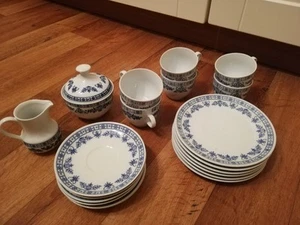 DDR Kobaltunterglasur Kahla Geschirr Set, Porzellan - Bild 1 von 7