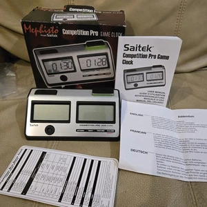 Saitek Mephisto Competition Pro Game Clock Chess Timer - Tested! - Picture 1 of 24