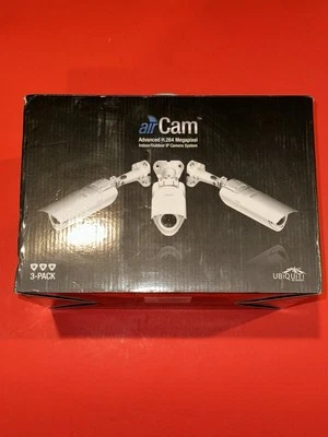 Ubiquiti Aircam AirVision H.264 Indoor/Outdoor IP Camera 3-Pack Package NEW READ - Image 1 of 4