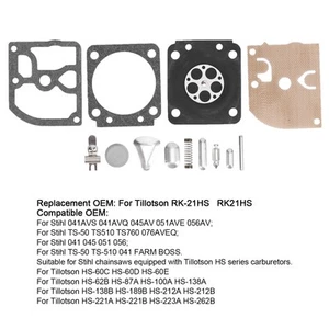 Carburetor Carb Repair Kit Motorcycle Overhaul Accessories For 041 045 051 - Picture 1 of 12