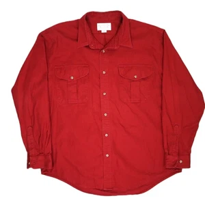 CC Filson Co Alaskan Guide Shirt Men's XXL Red Cotton Twill Button-Up Workwear - Picture 1 of 6