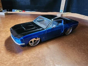 Jada Big Time Muscle 1967 Shelby GT500KR Blue & Black Diecast 1/24 Scale - Picture 1 of 22