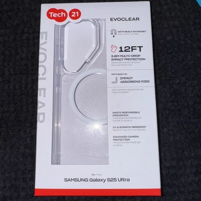 Tech21 EvoClear with Magnet for Samsung Galaxy S25 Ultra Clear Case - Image 1 of 4