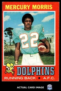 1971 Topps #91 MERCURY MORRIS Miami Dolphins RC EX - Picture 1 of 4