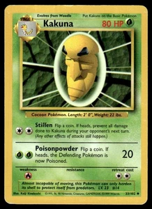 Base Set #033/102 Kakuna - Picture 1 of 2