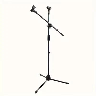 Adjustable Microphone Professional Boom Microphone Mic Stand Holder With Clips