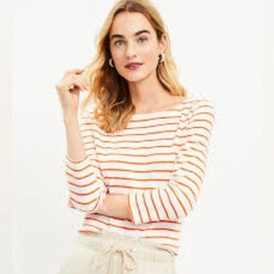 T-shirt porto a righe loft grande arancione - Foto 1 di 6