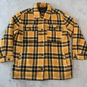 Superdry Jacke Herren Medium Orange Overshirt Steppfutter Shacket Karo Karo - Bild 1 von 16