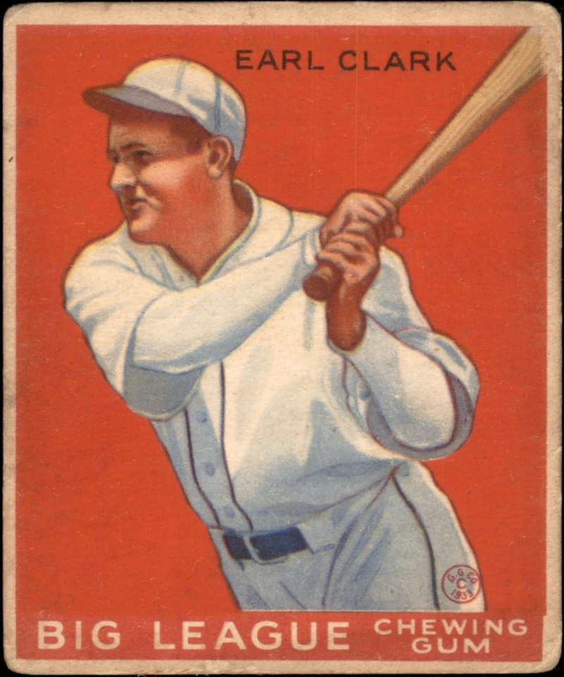 1933 Goudey #57 Earl Clark Senators 1.5 - FAIR - Image 1 of 1