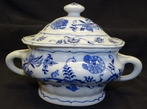 Blue Danube Covered Sauce Tureen -Blue Onion Japan Lipper & Mann - Picture 1 of 4